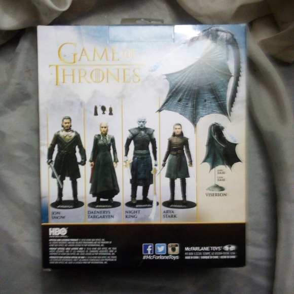 McFarland Game Of Thrones Viserion ( Ice Dragon Version) Action Figure - Picture 4 of 6